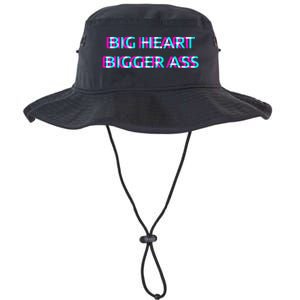 Big Heart Bigger Ass Sarcastic Booty Funny Humor Curvy Legacy Cool Fit Booney Bucket Hat