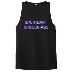 Big Heart Bigger Ass Sarcastic Booty Funny Humor Curvy PosiCharge Competitor Tank