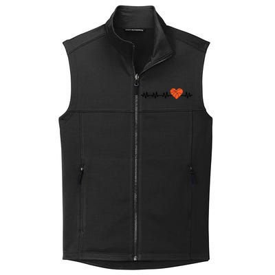 Basketball Heartbeat Basketball Player Collective Smooth Fleece Vest