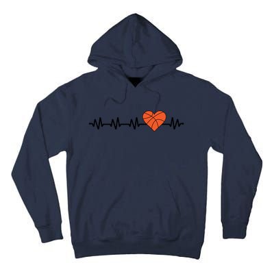 Basketball Heartbeat Basketball Player Tall Hoodie