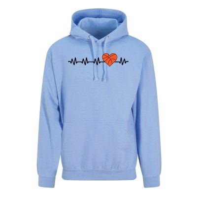 Basketball Heartbeat Basketball Player Unisex Surf Hoodie