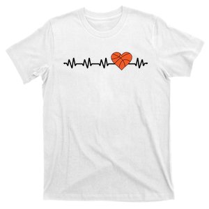 Basketball Heartbeat Basketball Player T-Shirt