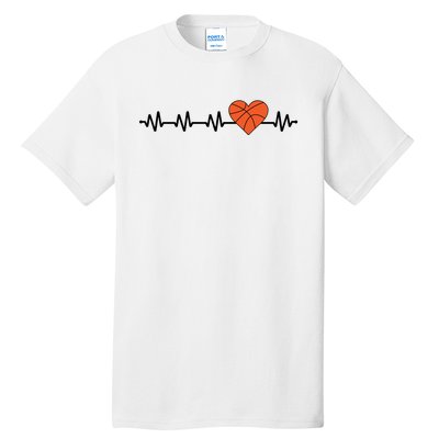 Basketball Heartbeat Basketball Player Tall T-Shirt