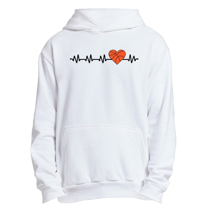 Basketball Heartbeat Basketball Player Urban Pullover Hoodie