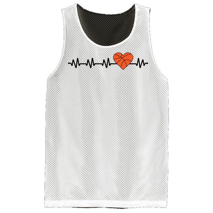 Basketball Heartbeat Basketball Player Mesh Reversible Basketball Jersey Tank