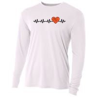 Basketball Heartbeat Basketball Player Cooling Performance Long Sleeve Crew