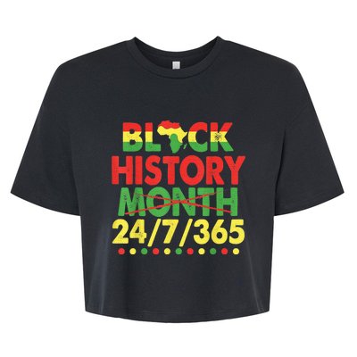 Black History Black History 365 Melanin Pride Bella+Canvas Jersey Crop Tee