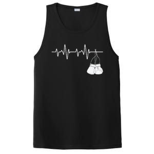 Boxing Heartbeat Boxing Lover Boxer Kickboxing Fan PosiCharge Competitor Tank