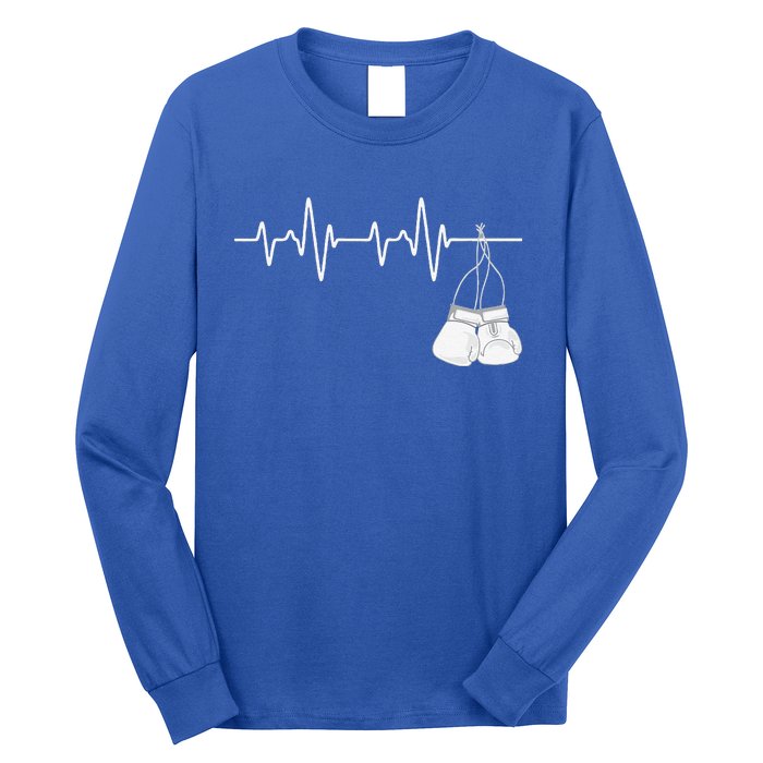 Boxing Heartbeat Boxing Lover Boxer Kickboxing Fan Long Sleeve Shirt