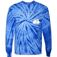 Boxing Heartbeat Boxing Lover Boxer Kickboxing Fan Tie-Dye Long Sleeve Shirt