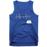 Boxing Heartbeat Boxing Lover Boxer Kickboxing Fan Tank Top