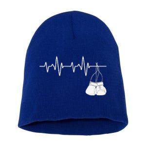 Boxing Heartbeat Boxing Lover Boxer Kickboxing Fan Short Acrylic Beanie