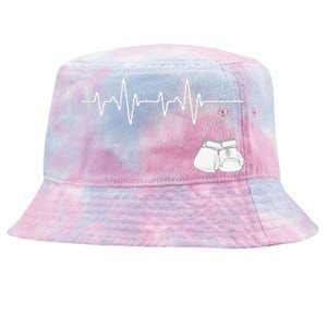 Boxing Heartbeat Boxing Lover Boxer Kickboxing Fan Tie-Dyed Bucket Hat