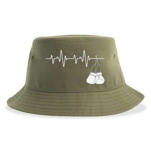 Boxing Heartbeat Boxing Lover Boxer Kickboxing Fan Sustainable Bucket Hat