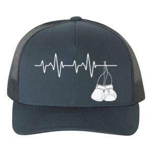 Boxing Heartbeat Boxing Lover Boxer Kickboxing Fan Yupoong Adult 5-Panel Trucker Hat