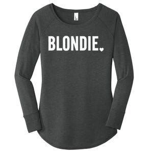 Blonde Hairstylist Blonde Hair Women's Perfect Tri Tunic Long Sleeve Shirt