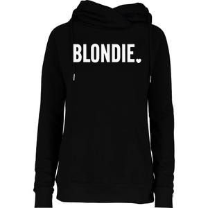 Blonde Hairstylist Blonde Hair Womens Funnel Neck Pullover Hood