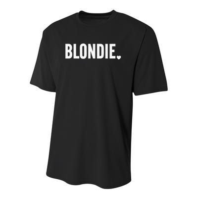 Blonde Hairstylist Blonde Hair Youth Performance Sprint T-Shirt