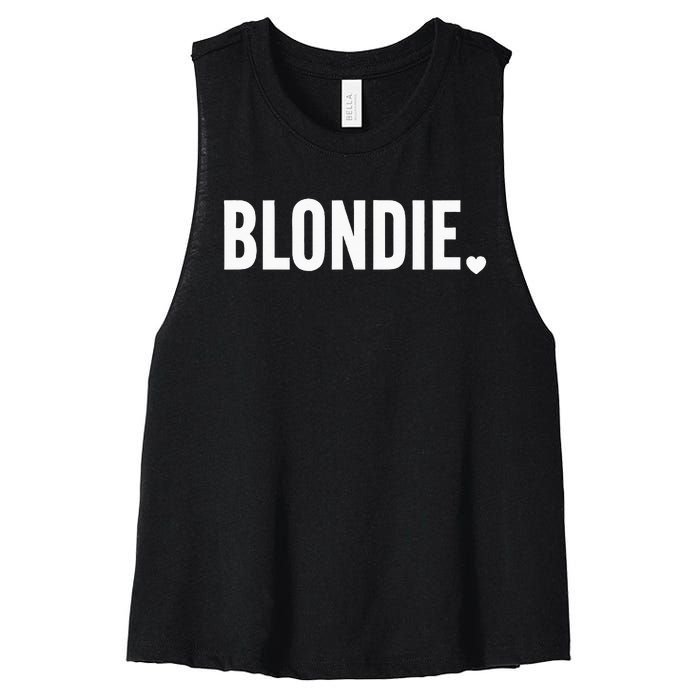 Blonde Hairstylist Blonde Hair Women's Racerback Cropped Tank