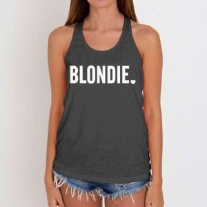 Blonde Hairstylist Blonde Hair Women's Knotted Racerback Tank