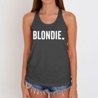 Blonde Hairstylist Blonde Hair Women's Knotted Racerback Tank