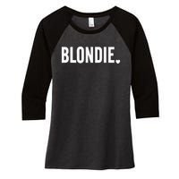 Blonde Hairstylist Blonde Hair Women's Tri-Blend 3/4-Sleeve Raglan Shirt