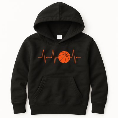 Basketball Heartbeat BBall Gift Kids Hoodie