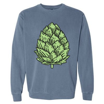 Beer Hops Garment-Dyed Sweatshirt