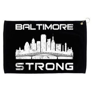 Baltimore Heart Baltimore Bridge Baltimore Strong Grommeted Golf Towel