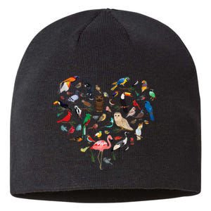 Bird Heart Birding Bird Watching Birder Bird Watcher Sustainable Beanie