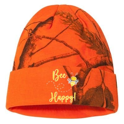 Bee Happy Bumblebee Cute Gift Kati Licensed 12" Camo Beanie