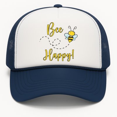 Bee Happy Bumblebee Cute Gift Trucker Hat