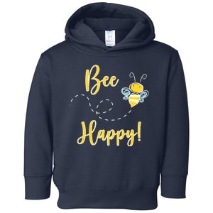 Bee Happy Bumblebee Cute Gift Toddler Hoodie