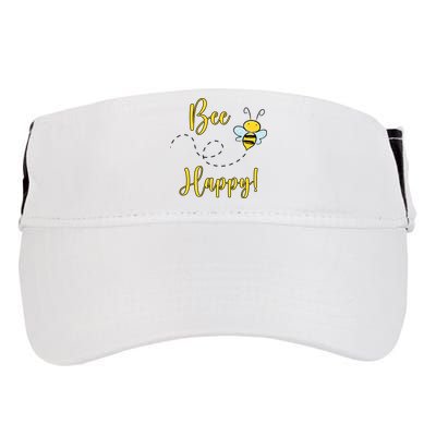 Bee Happy Bumblebee Cute Gift Adult Drive Performance Visor