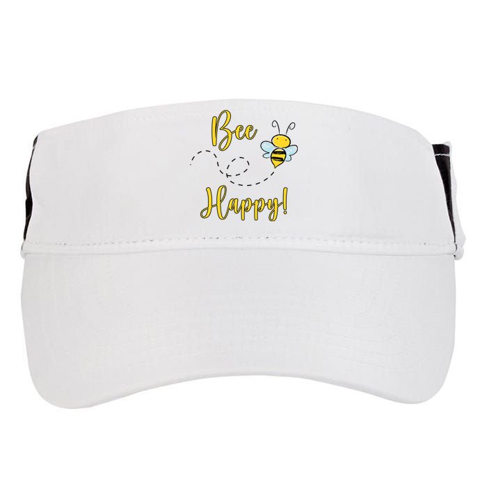 Bee Happy Bumblebee Cute Gift Adult Drive Performance Visor