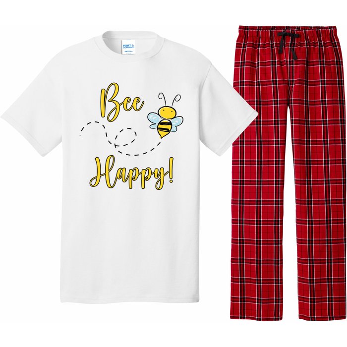 Bee Happy Bumblebee Cute Gift Pajama Set