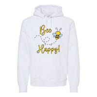 Bee Happy Bumblebee Cute Gift Premium Hoodie