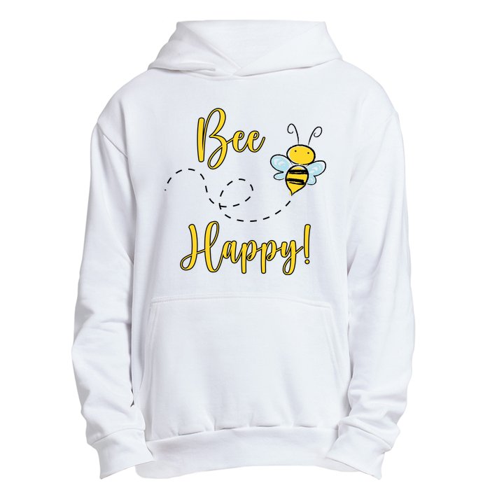 Bee Happy Bumblebee Cute Gift Urban Pullover Hoodie