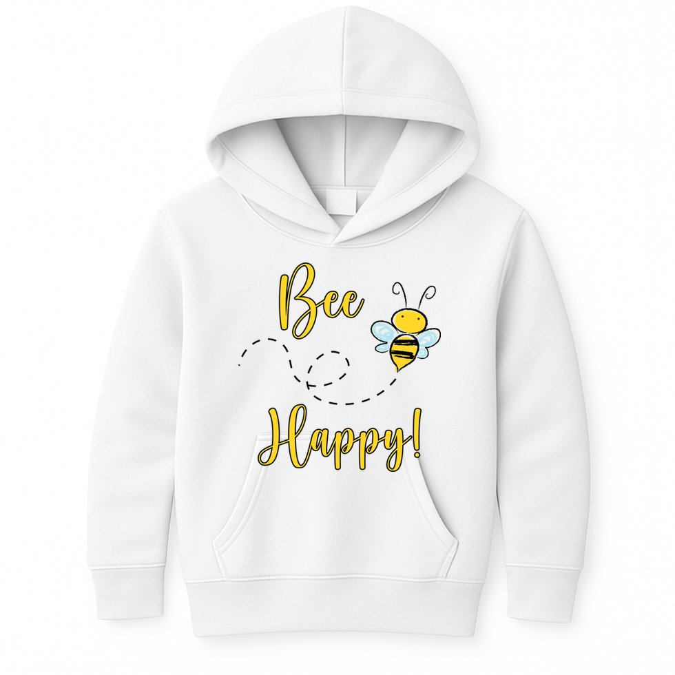 Bee Happy Bumblebee Cute Gift Kids Hoodie