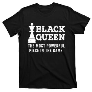 Black History Black Queen Chess African Black Pride T-Shirt