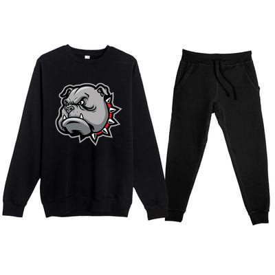 Bulldog Head Premium Crewneck Sweatsuit Set