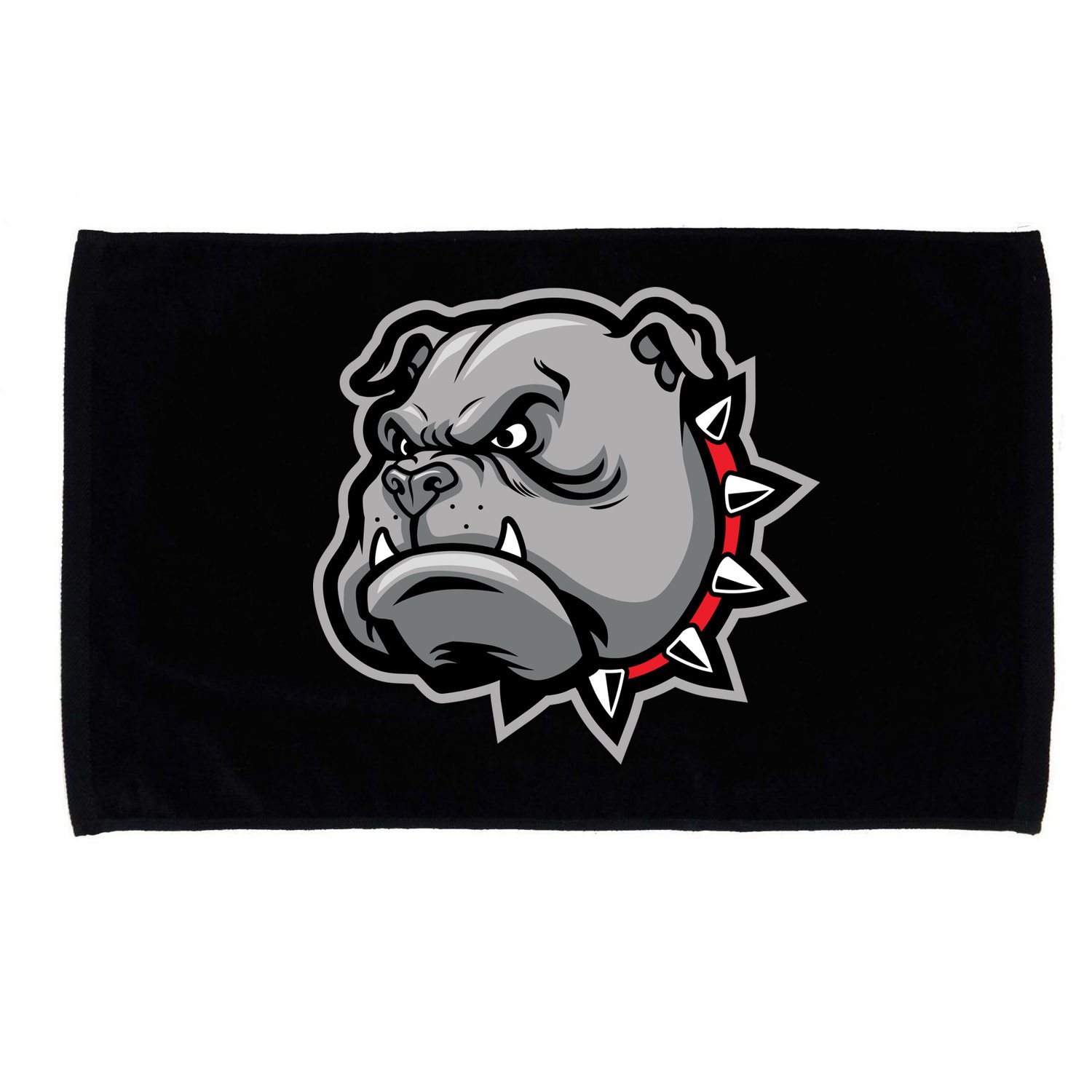 Bulldog Head Microfiber Hand Towel