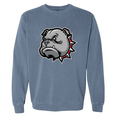 Bulldog Head Garment-Dyed Sweatshirt