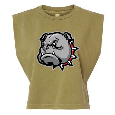 Bulldog Head Garment-Dyed Women's Muscle Tee