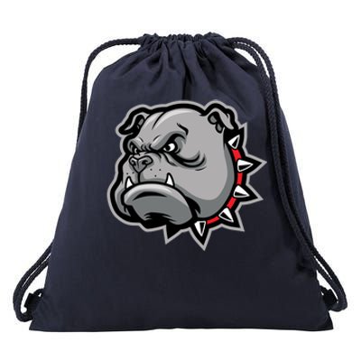 Bulldog Head Drawstring Bag