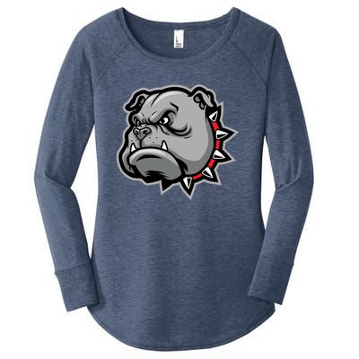 Bulldog Head Women's Perfect Tri Tunic Long Sleeve Shirt