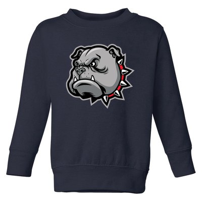 Bulldog Head Toddler Sweatshirt