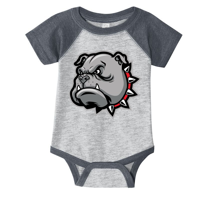Bulldog Head Infant Baby Jersey Bodysuit