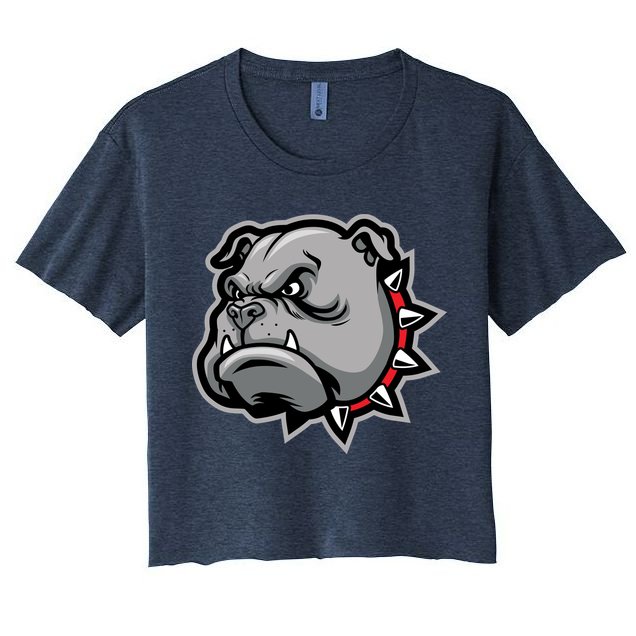 Bulldog Head Crop Top