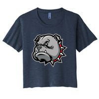 Bulldog Head Women's Crop Top Tee